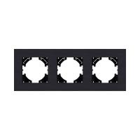 Рамка 3-постовая, черный Kollinger Reflex AL RA3BK