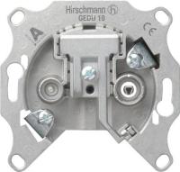 Gira Мех Розетка TV-FM проходная, затухание 10дБ