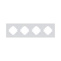 Рамка 4-постовая, белый матовый Kollinger Eleganz Plex EP4WM