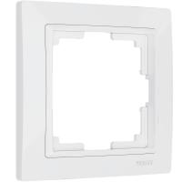 Рамка из поликарбоната на 1 пост Snabb Basic белый W0012001