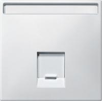 SE Merten SD Бел Накладка розетки ТЛФ/комп 1-ой прямой