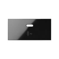 Simon 100 Черный глянец Накладка зарядного устройства USB C