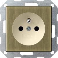 Gira Розетка с заземляющим штифтом и с затвором (shutter) и символом