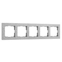 Рамка из поликарбоната на 5 постов Hammer серебряный W0052406
