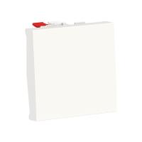 SE Unica Modular Бел Выключатель 1-клавишный, кнопочный, сх. 1, 10A, 2 модуля