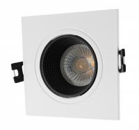 DK3071-WH+BK Встраиваемый светильник, IP 20, 10 Вт, GU5.3, LED, белый/черный, пластик