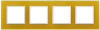 ЭРА 14-5104-21 Elegance Желтый/белый Стекло Рамка 4-ая