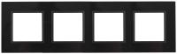 ЭРА 14-5104-05 Elegance Черный/антрацит Стекло Рамка 4-ая