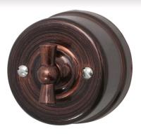 BIRONI Лизетта Пластик Медный век Выключатель перекрестный 1-кл