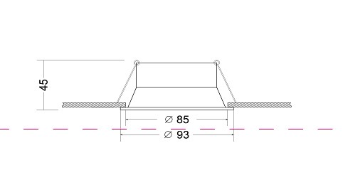 Встраиваемый светильник DL028-2-01B Maytoni Dot
