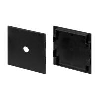 Arlight Комплект заглушек LINE-5050-DUAL BLACK  (Пластик)