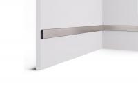 Рейка RX010-052, 30х10, 2000мм, Хром матовый /24