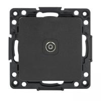 EKF PROxima Стокгольм Черный Розетка TV, 75Ом, 5-862МГц