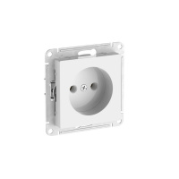 Systeme Electric AtlasDesign Белый Розетка без заземления без шторок, 16А, мех., быстрозажим. клем.
