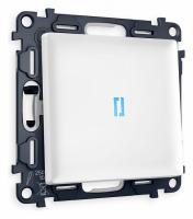 Комплект механизма 1-клавишного проходного выключателя с подсветкой 10000K ALFA MA122040 Белый матовый QUANT