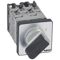 Legrand Переключатель на 2 направления с положением ''0'', 45° PR 12 4П 8 контактов крепление на дверце