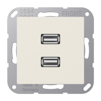 JUNG Мультимедиа разъём, слоновая кость