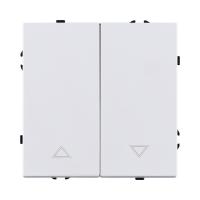 Механизм управления жалюзи 2-клавишный, белый глянцевый Kollinger Eclipse EC-013WG