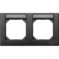 SE Merten SM Антрацит Рамка 2-ая с полем для надписи (MTN472214)