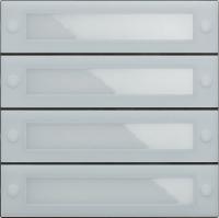 Gira Модуль кнопок вызова System 106 4-местн. с кнопками ввода в экспл.