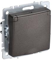 IEK BRITE Роз. с з/к/ш с кр. 16А IP44 РСбш10-3-44-БрТБ бр.