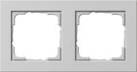 Gira E2 Сер матовый Рамка 2-ая