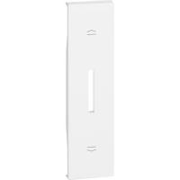 Bticino LN Лицевая панель для выключателей рольставней K4027 (горизонтальное размещение) 1 модуль, Белый