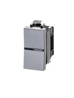 ABB NIE Zenit Серебро Переключатель 1-клавишный 1 мод