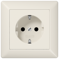 JUNG Штепсельная розетка SCHUKO 16A 250V~ с защитой от детей слоновая кость