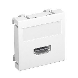 OBO Bettermann Розетка мультимедийная HDMI, 1 модуль Modul45, 45х45 мм, белая