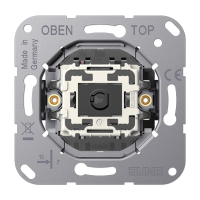 JUNG LS1912 Механизм одноклавишный, кнопочного типа, проходной, крепление винтами, без монтажных лапок