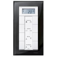 SE Merten SM M-Elegance Стекло Черное кальцит Рамка 2-ая без перегородки