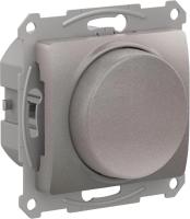 SE Glossa Платина Светорегулятор (диммер) повор-нажим, LED, RC, 400Вт, мех.