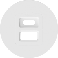 Donel Накладка для розеток USB, матовый белый, серия D16, DO28633