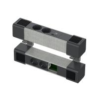 SE US+ Блок на струбцинах Верх(2хРоз+2USB A/C) Низ(2хРоз+место д/RJ) АНТР/СЕР.ТКАНЬ
