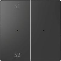 SE Merten D-Life Антрацит PlusLink Клавиша 2-ая с S1/S2, пусто