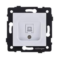 Розетка Ethernet RJ45 Cat.6, белый Kollinger REA-018WH для Aspekt, Eleganz, Reflex