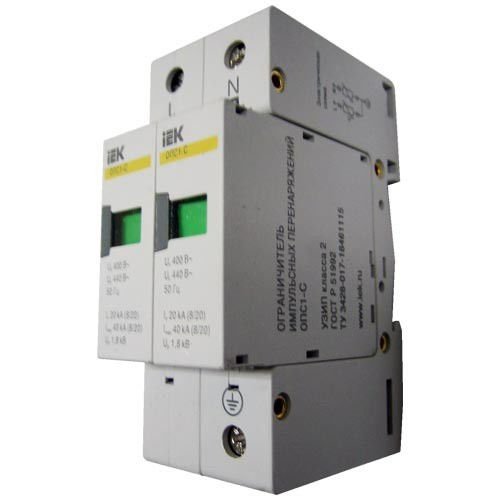 IEK KARAT Ограничитель имп. перенапр. ОПС1-C 2Р In=20kA Un=400B Im=40kA