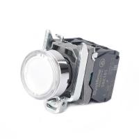 Systeme Electric Кнопка SB4 с подсветкойкой в сборе модульная 22мм белая металл 24ВDC 1НО+1НЗ