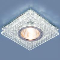 8391 MR16 / Светильник встраиваемый CL/SL прозрачный/серебро Elektrostandard Annuli a036609