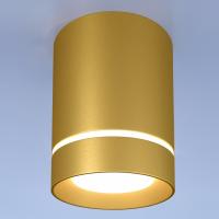 Накладной светодиодный светильник DLR021 9W 4200K золото матовый Elektrostandard Topper a049492