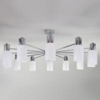 Умная потолочная люстра со стеклянными плафонами 70160/12 хром Eurosvet Vegga