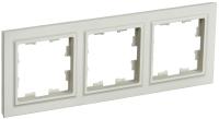 IEK BRITE Рамка 3-мест. РУ-3-БрКр беж.