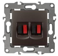 ЭРА 12-3112-13 Бронза Розетка аудио двойная, IP20, 12 ЭРА 12-3112-13 Бронза Розетка аудио двойная, IP20, 12