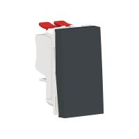 SE Unica Modular Антрацит Переключатель 1-клавишный, перекрестный, сх. 7, 10 AX, 250В