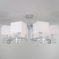 Потолочная люстра с абажурами 60115/8 хром Eurosvet Alma Потолочная люстра с абажурами 60115/8 хром Eurosvet Alma