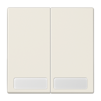 JUNG Клавиши для сдвоенной кнопки BCU  поле для надписи, и индикатор, слоновая кость