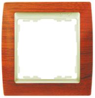 Simon 82 Вишня/Металлик Рамка 3-ая