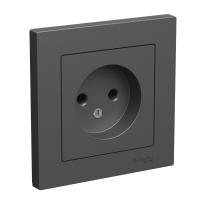 Systeme Electric AtlasDesign Базальт Розетка б/з, 16А, в сборе