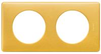 Legrand Celiane Латунь Рамка 2-я (2+2 мод)